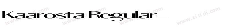 Kaarosta Regular字体转换